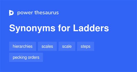 LADDERS Synonyms: 29 Similar Words .